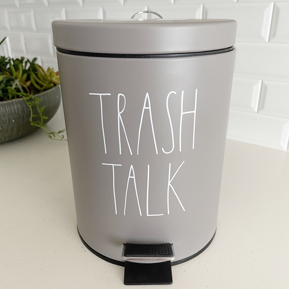 Rae Dunn Other - Rae Dunn Step Trash Bin “TRASH TALK”